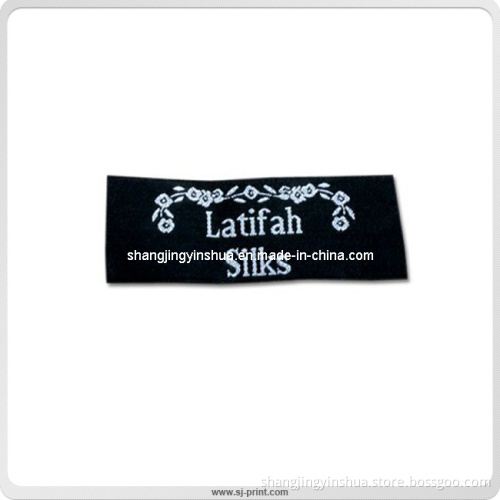High Quality Damask Woven Label in Apparel